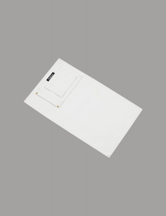 PLACE MAT WHITE LEATHER