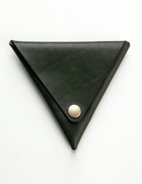 COINS WALLET TRIANGLE GREEN