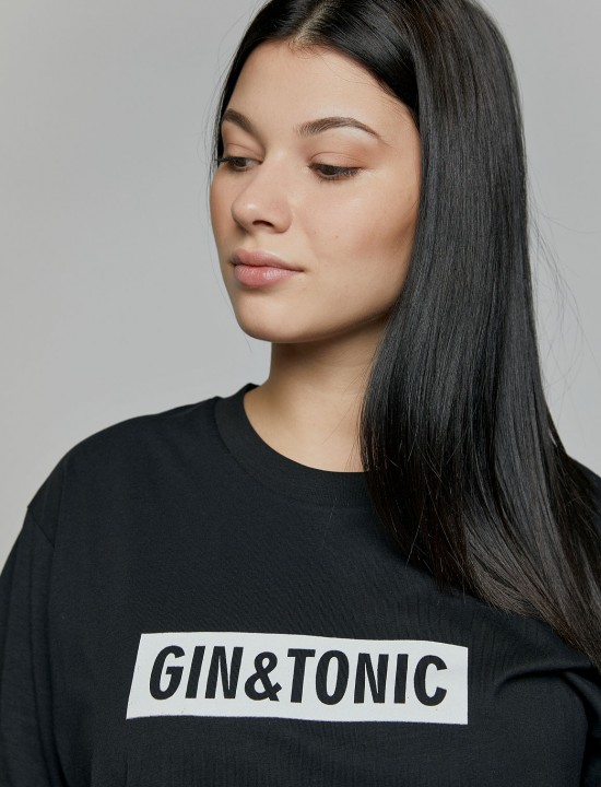 T-SHIRT GIN&TONIC ΜΑΥΡΟ- OUT OF STOCK